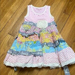 Mustard Pie Girls Ruffle Dress